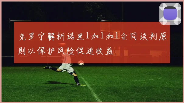 克罗宁解析诺里1加1加1合同谈判原则以保护风险促进收益